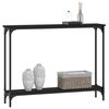 vidaXL Tavolino Consolle Nero 100x22,5x75 cm in Legno Multistrato