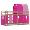 vidaXL Letto a Castello senza Materasso Rosa 75x190 cm Legno di Pino