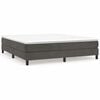 vidaXL Struttura Letto a Rete a Molle Grigio Scuro 160x200 cm Velluto