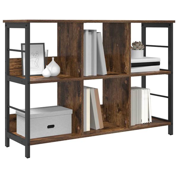 vidaXL Libreria Rovere fum&eacute; 102 x 32 x 72,5 cm Legno multistrato
