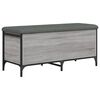 vidaXL Panca Portaoggetti Grigio Sonoma 102x42x45 cm Legno Multistrato