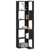 vidaXL Libreria Rovere Nero 50 x 50 x 179 cm