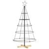 vidaXL Albero di Natale in metallo con supporto KUOPIO 125 cm Acciaio