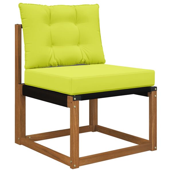 vidaXL Cuscino per divano da esterno 2 pcs Verde Poliestere