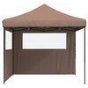 vidaXL Tenda Party Marrone 292 x 292 x 315 cm Tessuto Oxford