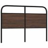 vidaXL Testiera di Ricambio Rovere Marrone 120 cm Acciaio