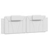 vidaXL Letto Viana con Materasso Bianco 160x200 cm in Similpelle