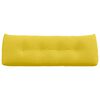vidaXL Cuscino per Schiena Giallo Chiaro 140 x 24 x 50 cm Tessuto
