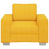 vidaXL Divano Sedia Giallo Chiaro 100x77x82 cm in Tessuto di Velluto a Coste