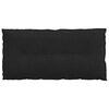 vidaXL Cuscino per Schiena Nero 100 x 19 x 50 cm Tessuto