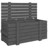vidaXL Contenitore Portaoggetti Grigio 91x40,5x42 cm Massello di Pino