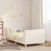 vidaXL Struttura letto bambini con testata Crema 80 x 160 cm