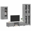 vidaXL Set mobile TV con porta FLORIN Grigio Sonoma Legno multistrato