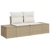 vidaXL Set Divano da Giardino con cuscino 8 pcs Beige polyrattan