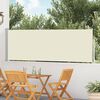 vidaXL Tenda Laterale Retrattile per Patio 100x500 cm Crema