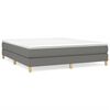 vidaXL Struttura Letto a Rete a Molle Grigio Scuro 160x200 cm Tessuto