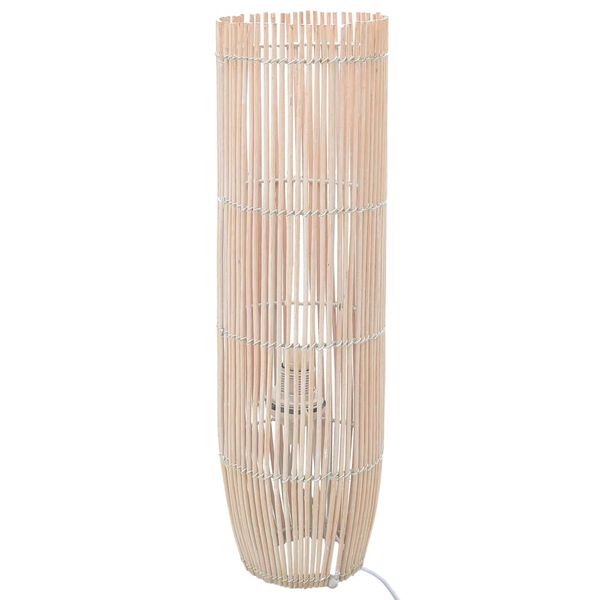 vidaXL Lampada da Pavimento in Salice Bianca 61 cm E27