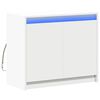 vidaXL Credenza con LED Bianca 72x34x61 cm in Legno Multistrato