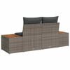 vidaXL Divano da giardino Grigio 184 x 62 x 85cm polyrattan