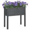 vidaXL Fioriere da Giardino 2 pz Grigie 70x31x70 cm in Legno di Pino