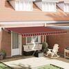 vidaXL Tenda da Sole Arancione e Marrone 450 x 300 x 165 cm