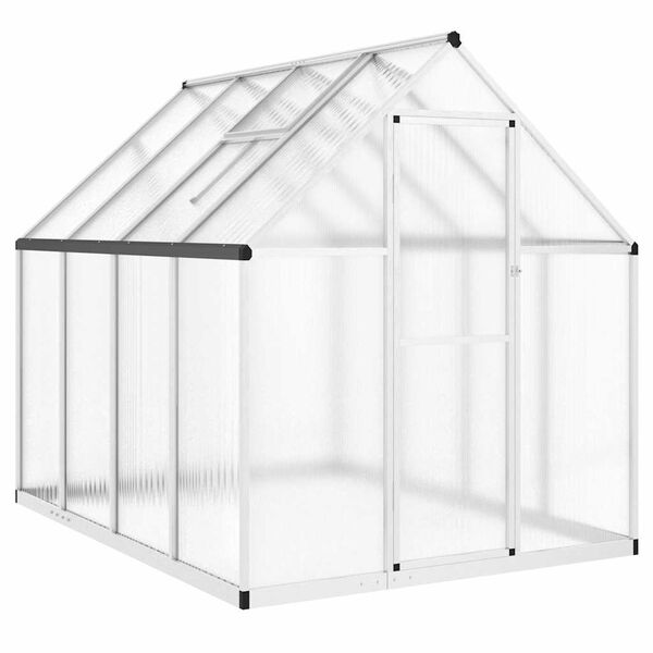 vidaXL Telaio Serra con Base Argento 224x169x195 cm in Alluminio