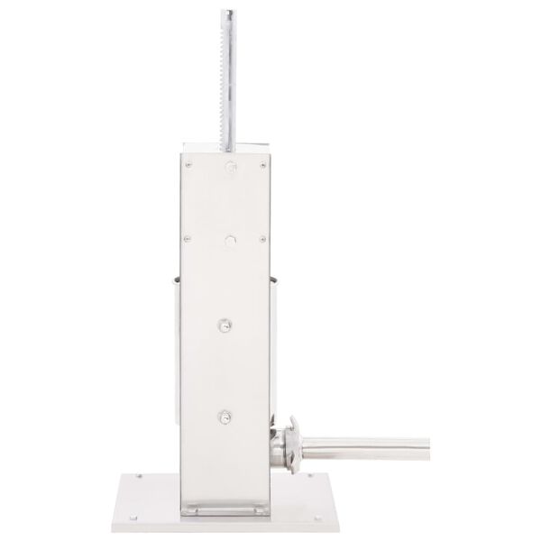 vidaXL Insaccatrice Manuale Argento 3 L in Acciaio Inossidabile