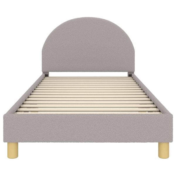 vidaXL Struttura letto bambini con testata Grigio chiaro 80 x 200 cm