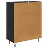 vidaXL Credenza Rovere Nero 69,5 x 34 x 90 cm