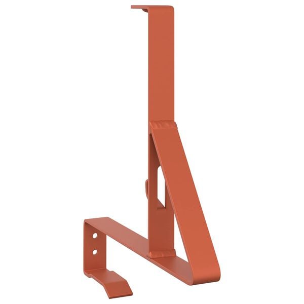 vidaXL Supporto per guardia della neve Rosso 29,5 x 3 x 34,5 cm