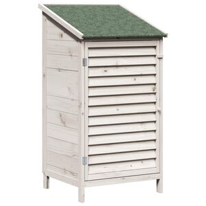 vidaXL Capanno da Giardino Bianco 59 x 56 x 113,5 cm