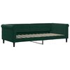 vidaXL Divano Letto Estraibile Cassetti Verde Scuro 90x200cm Velluto