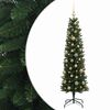 vidaXL Albero di Natale Artificiale Slim con Palline 120 cm 150 LED