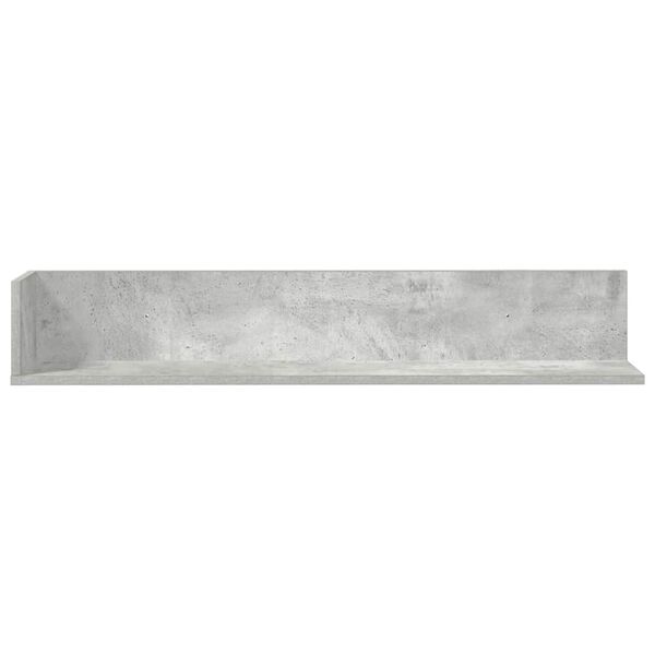vidaXL Mensole a Muro 2pz Grigio Cemento 100x16,5x16,5cm in Truciolato