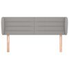 vidaXL Testiera ad Orecchio Grigio Chiaro 147x23x78/88 cm in Tessuto