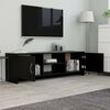 vidaXL Mobile Porta TV Nero 120x30x37,5 cm in Legno Multistrato
