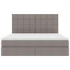 vidaXL Letto con contenitore e LED Talpa 160 x 200 cm Poliestere