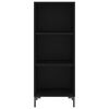 vidaXL Credenza Nera 34,5x32,5x90 cm in Legno Multistrato