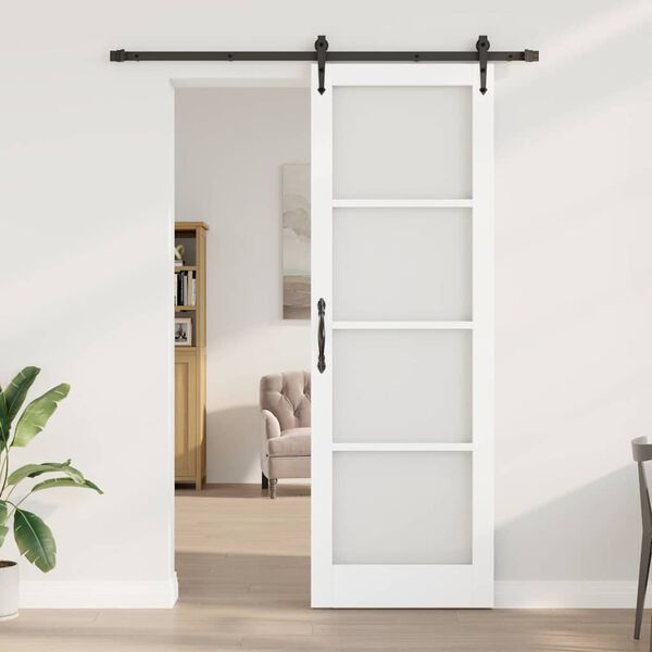 vidaXL Porta scorrevole Bianco 78 x 232 cm