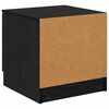vidaXL Armadietto per letto 2 pcs Rovere Nero 40 x 39 x 40cm