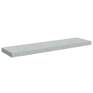 vidaXL Scaffale a Parete Grigio Cemento 90x23,5x3,8 cm in MDF