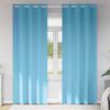 vidaXL Tende Blackout con Anelli 2 pcs Blu Chiaro 260 x 140 cm