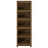 vidaXL Libreria Marrone Ambra 50x35x154 cm in Legno Massello di Pino