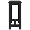 vidaXL Tavolo da bar Rovere Nero 102 x 50 x 103.5 cm Legno multistrato