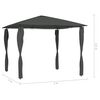 vidaXL Gazebo con Montanti Rivestiti 3x3x2,6 m Antracite 160 g/m²