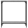 vidaXL Tavolino Consolle Grigio Sonoma 75x22,5x75 cm Legno Multistrato