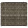 vidaXL Fioriere da Giardino 2 pz Grigie 36x30x32 cm in Polyrattan