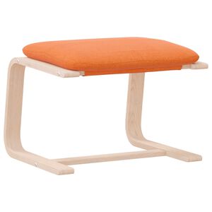 vidaXL Poggiapiedi Giallo Scuro 51x41x40 cm in Tessuto