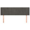 vidaXL Testiera ad Orecchio Grigio Scuro 147x16x78/88 cm in Velluto