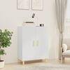 vidaXL Credenza Bianco Lucido 70x34x90 cm in Legno Multistrato